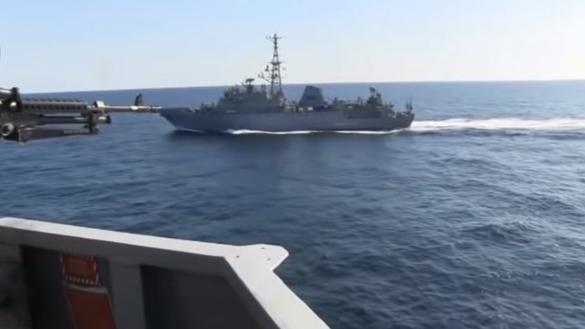 ¿Preparándose para la guerra?: Buque ruso casi impacta con nave de EU