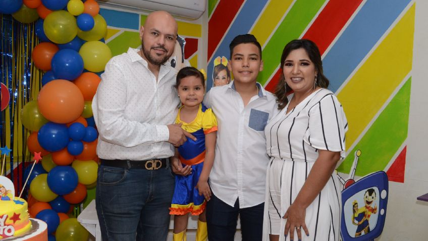 María José Sainz Beltrán celebra sus 4 años de edad con un divertido festejo