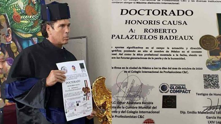Roberto Palazuelos elimina fotos de su Doctorado Honoris Causa no sin antes responder a críticas