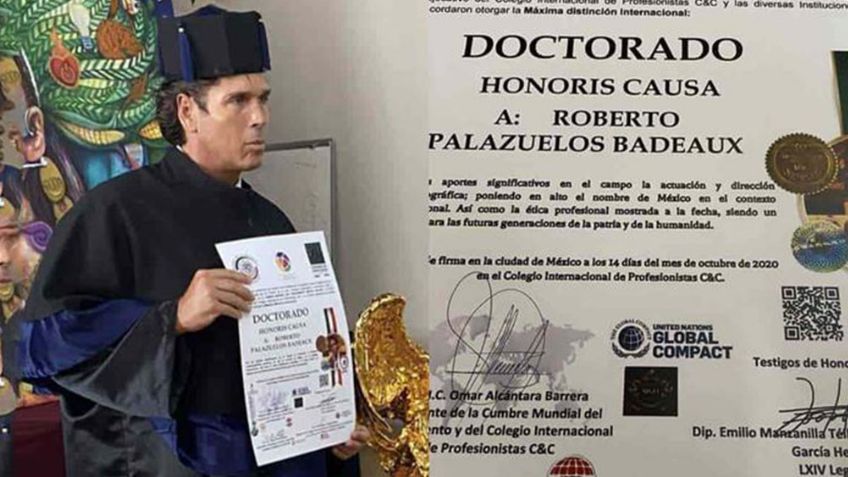 Roberto Palazuelos elimina fotos de su Doctorado Honoris Causa no sin antes responder a críticas