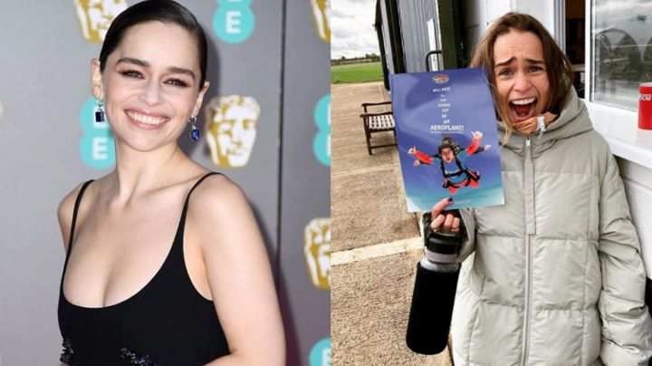 Emilia Clarke vive sus 34 años con profundo terror por lanzarse de un avión
