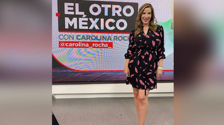 Desde 'Hechos', Carolina Rocha alegra todo TV Azteca con su vibrante vestido