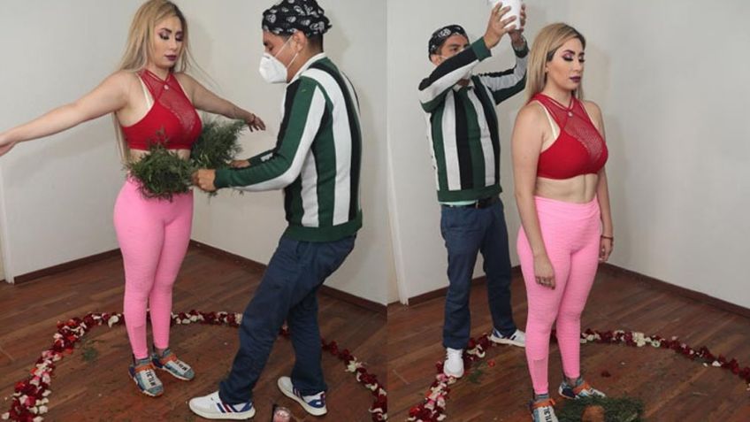 ¿Desesperada? 'La Bebeshita' recurre a una limpia para tener suerte en el amor