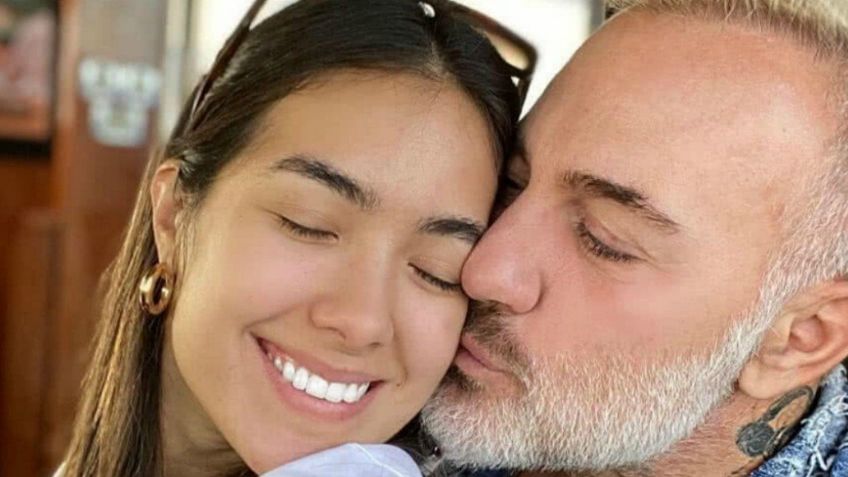 Gianluca Vacchi hace llorar la mamá de su bebé con el detalle para Blu Jerusalema