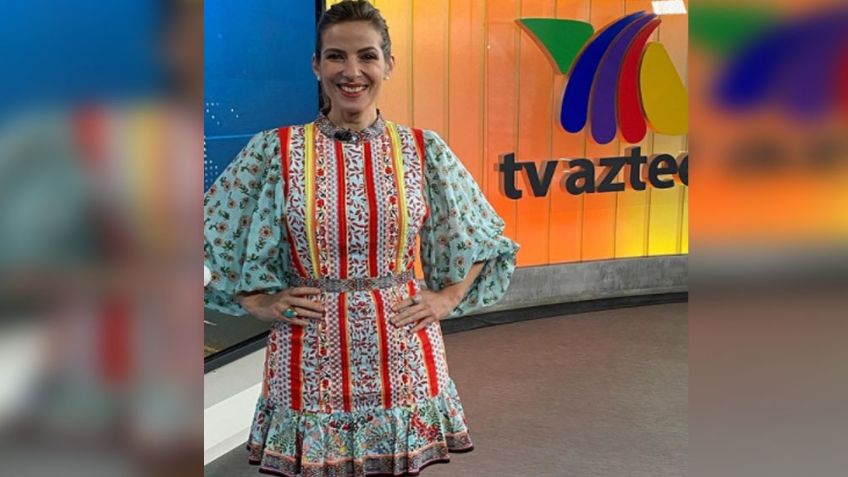 Tras días de ausencia, conductora vuelve a TV Azteca en sensacional vestido