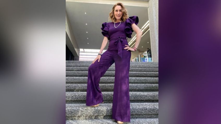 Mónica Castañeda conquista el foro de 'Ventaneando' con su característica elegancia