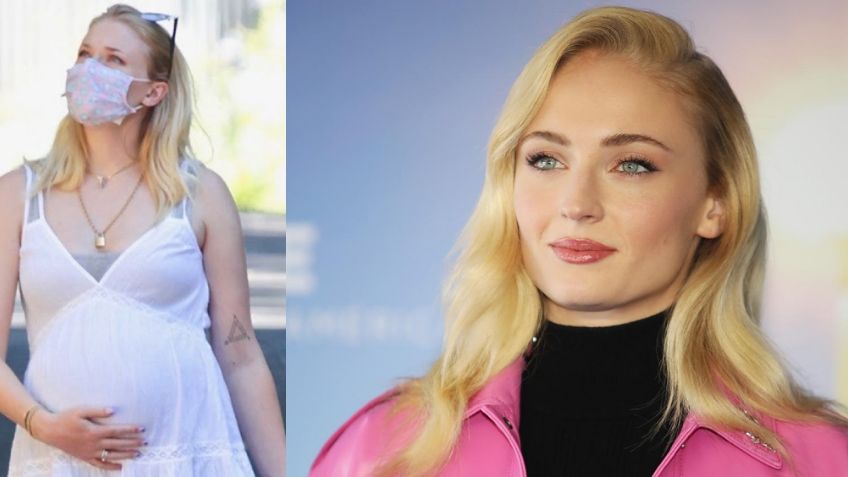 Sophie Turner de 'Game of Thrones' revela que recibió a su bebé mientras usaba cubrebocas