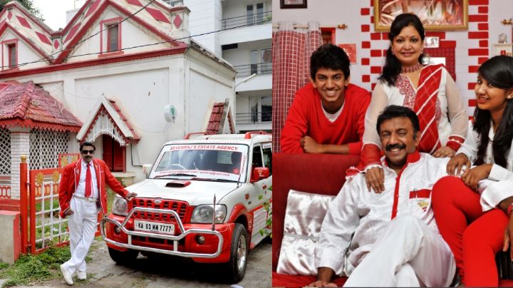 FOTOS: Hombre se viraliza por su intensa obsesión con el rojo y el blanco