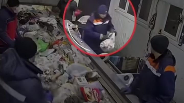 VIDEO: De milagro, basurero encuentra gatito en una bolsa de plástico y lo salva de morir