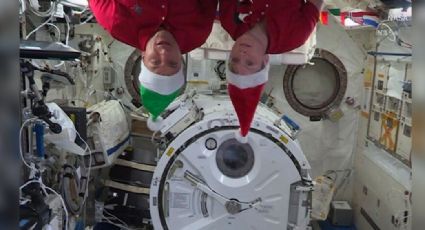 VIDEO: La Navidad llega a la Estación Espacial junto con la visita de Santa Claus