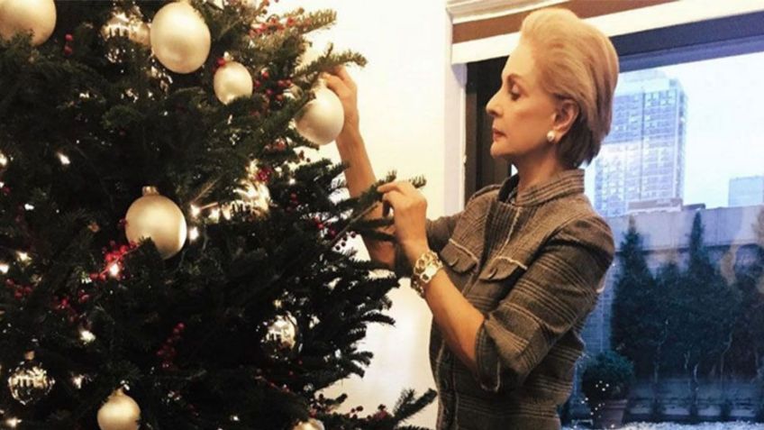 Carolina Herrera vive Navidad de ensueño desde la ciudad de los rascacielos