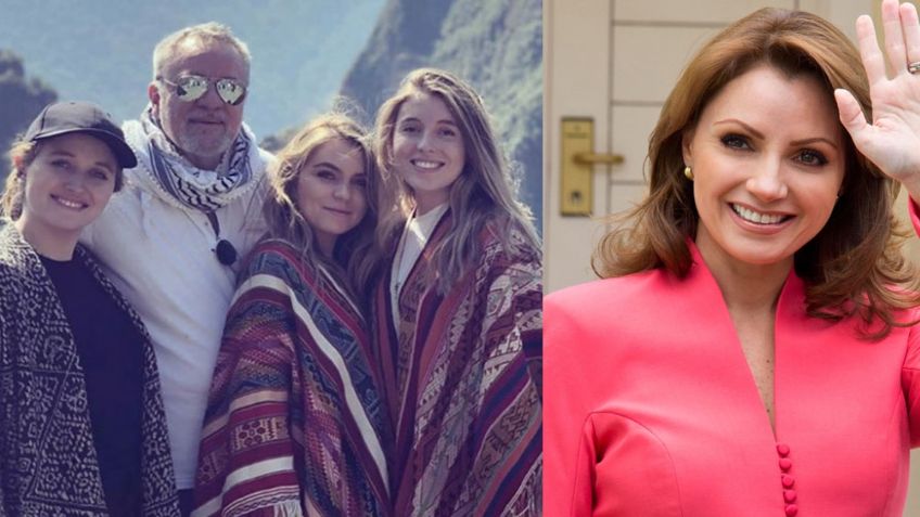 Angélica Rivera celebra la Navidad feliz y en compañía de su ex, 'El Güero' Castro, y tres hijas