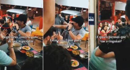 VIDEO: Joven se topa con su exnovia y su actual pareja, le canta 'Ya me Enteré' y así reaccionan