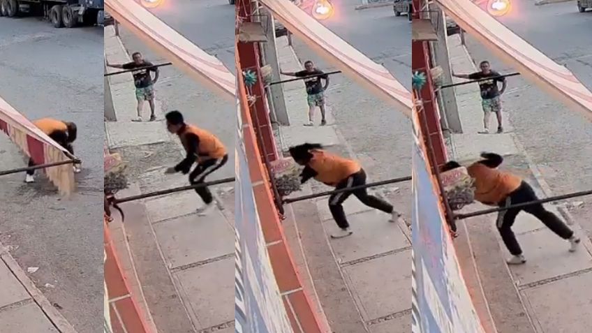 VIDEO: Hombre causa indignación al atacar con un vidrio a perro en la calle