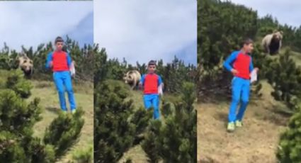 VIDEO: Niño de 12 años es perseguido por gran oso pardo y logra salvarse