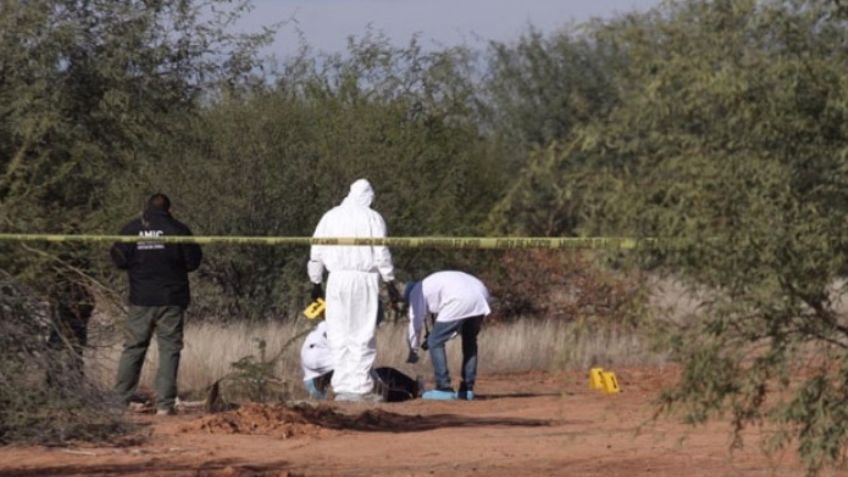 Encuentran cadáver rodeado de casquillos en predio de la carretera Hermosillo-Bahía de Kino