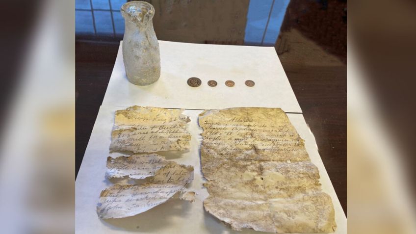 Restauradores hacen increíble hallazgo el descubrir cápsula del tiempo con más 100 años