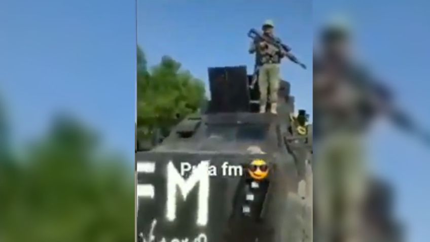 VIDEO: 'Monstruos' blindados de La Familia Michoacana llegan a Zirándaro