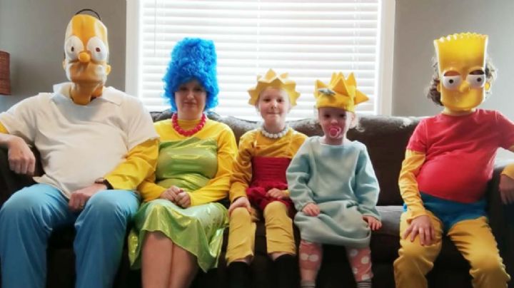 VIDEO: Familia impacta al recrear intro de 'Los Simpson' durante la cuarentena
