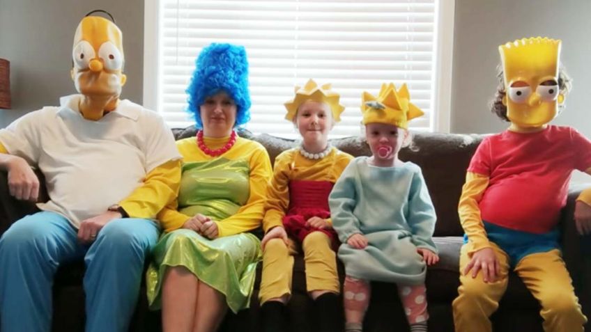 VIDEO: Familia impacta al recrear intro de 'Los Simpson' durante la cuarentena