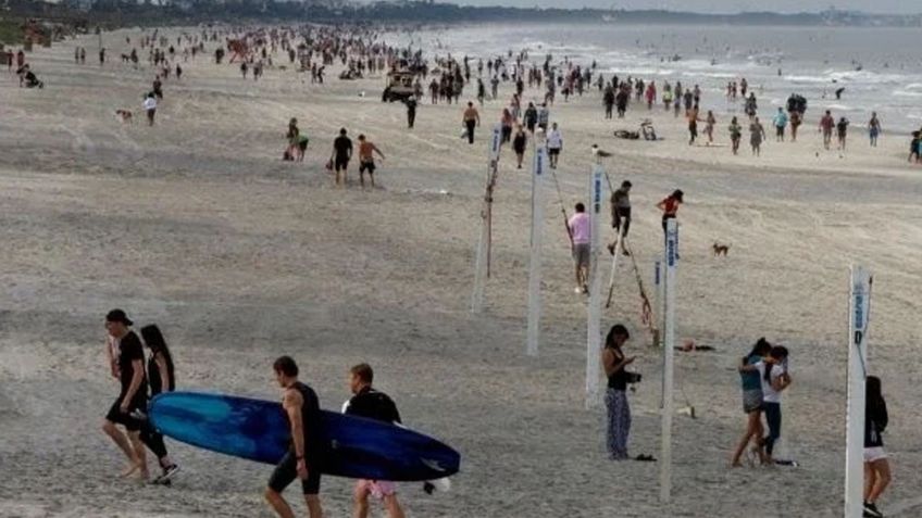 Gobernador de Florida permite reapertura de playas; cientos de personas acuden a ellas