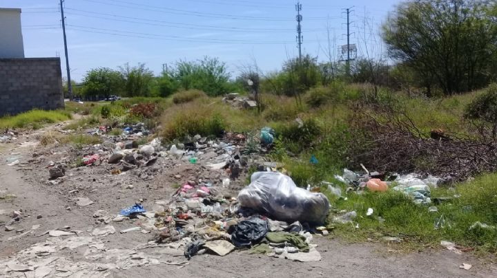 Vecinos de Villas del Cortes, en Hermosillo, se quejan de basurero cerca de sus hogares