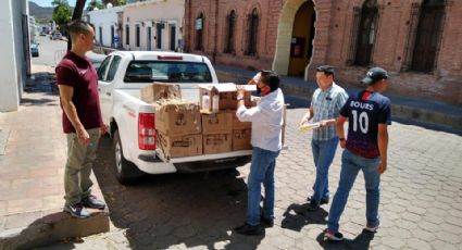 Cecop aterriza donaciones para la población de Álamos