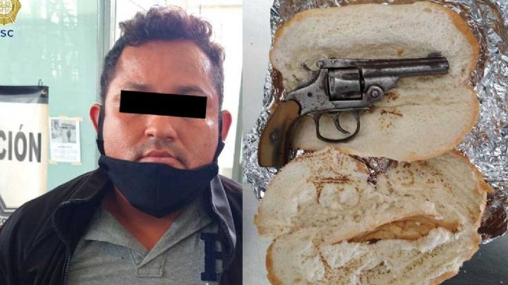Con una 'torta de pistola', así detienen a un sospechoso hombre en la CDMX