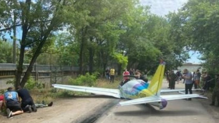 Mueren dos personas en Ucrania tras estrellarse avioneta con un supermercado