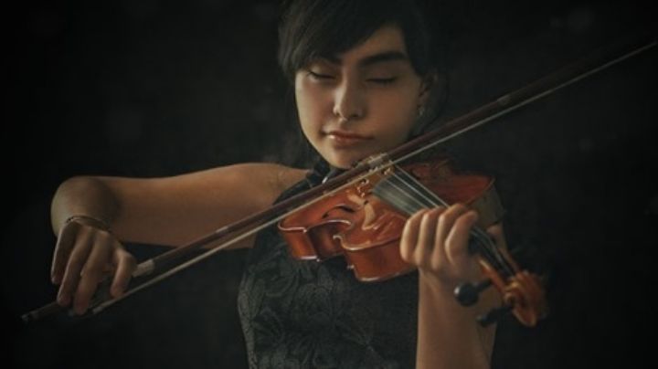 Oye Sofía; campaña para que una artista pueda escuchar su violín por primera vez