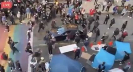 VIDEO: Hombre dispara contra protestantes en Seattle tras intentar atropellarlos