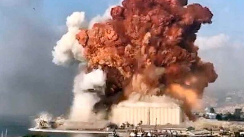 VIDEO: Así se ve el poder de la explosión en Beirut cuadro por cuadro