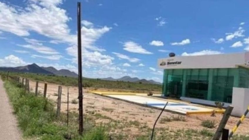 VIDEO: Critican a Gobierno de AMLO por sucursal del Banco Bienestar en medio de la nada