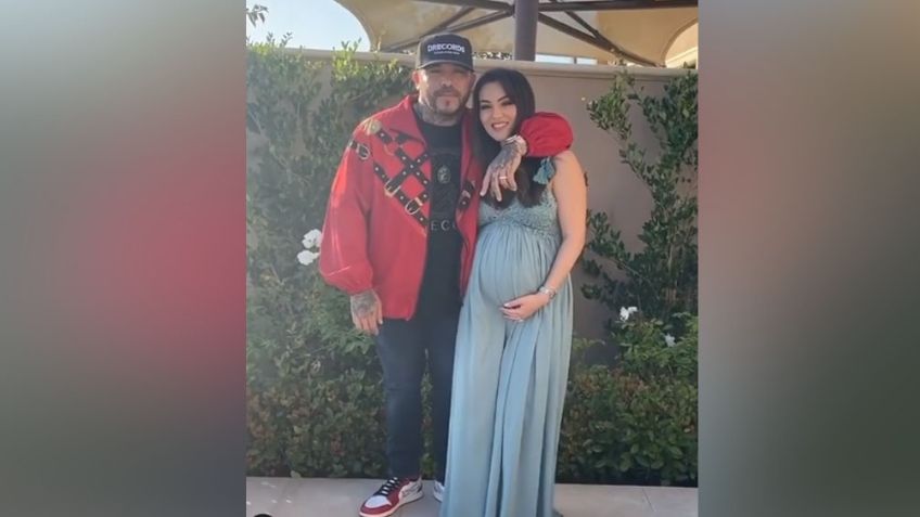 A pocos días de dar a luz, Cheli Madrid hace tiernas fotos con Ángel del Villar