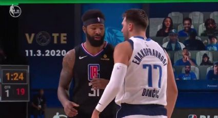 (VIDEO) NBA: Luka Doncic recibe fuerte golpe en la cara y casi desata una pelea