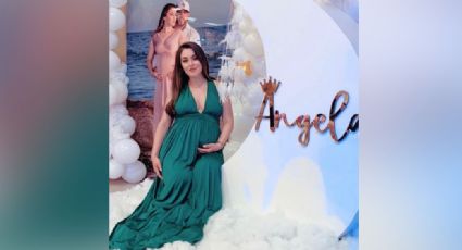 ¡Increíble! A días de dar a luz, Cheli Madrid hace esto con Ángel del Villar
