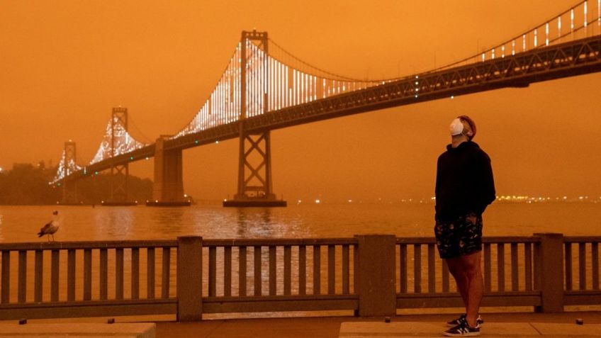 ¡Increíble! El cielo de San Francisco se pinta de naranja tras incendios forestales