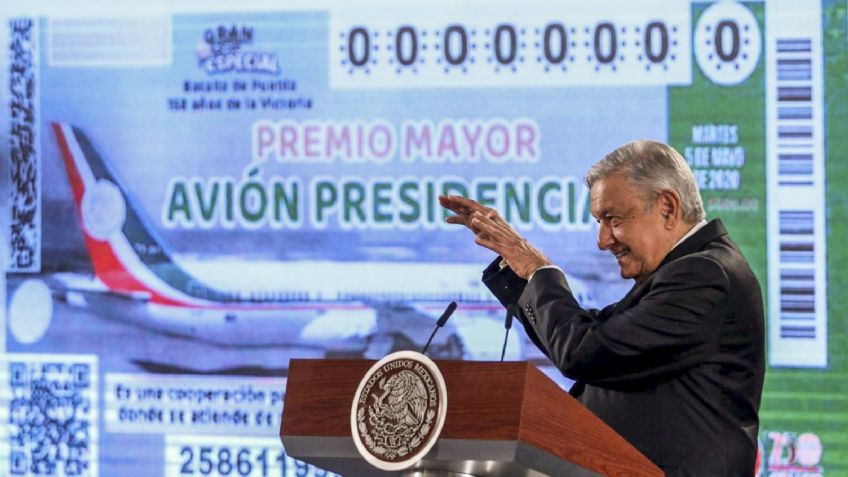 AMLO sí vendió los 'cachitos del avión': "Cumplimos con la meta de obtener para pagar los premios"