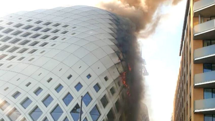 Otra tragedia en Beirut: Fuerte incendio consume edificio de Zaha Hadid