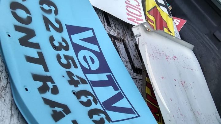 Inspección y Vigilancia procede con el retiro de pendones de la vía pública en Hermosillo