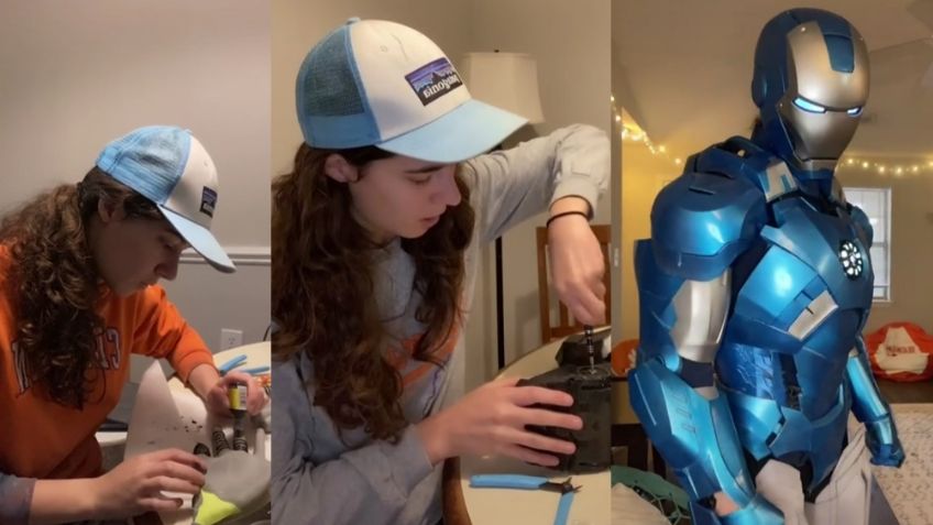 Ingeniera impacta a todo TikTok al construir su propio traje de 'Iron Man'