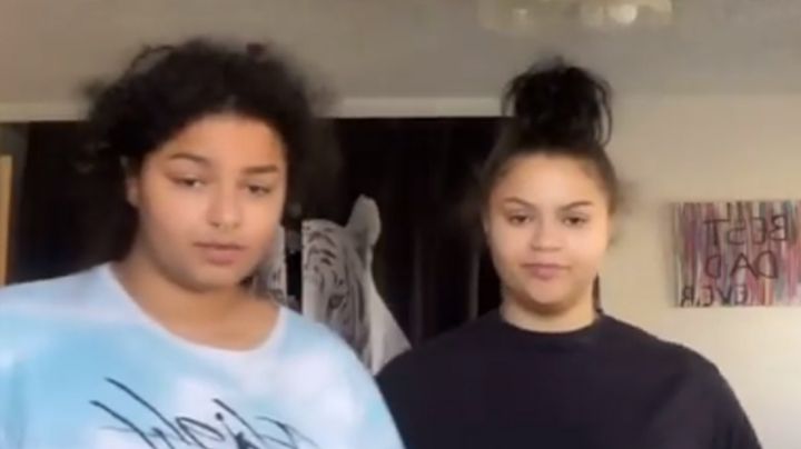 Jóvenes hermanas se dan tremendo golpe al intentar popular baile de TikTok