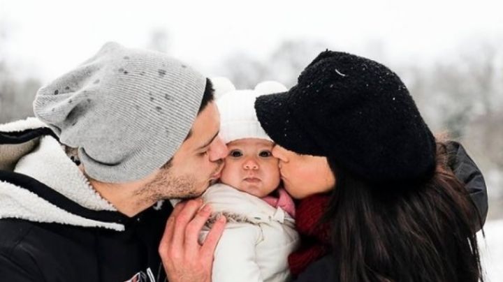 Raúl Jiménez y Daniela Basso celebran los primeros seis meses de Arya