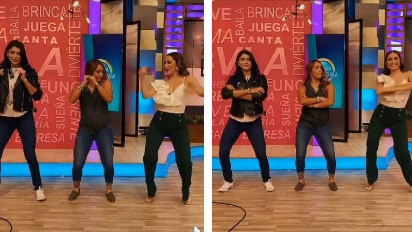 Cynthia Rodríguez y exatletas de 'Exatlón' deleitan a fans con coqueto baile en 'VLA'