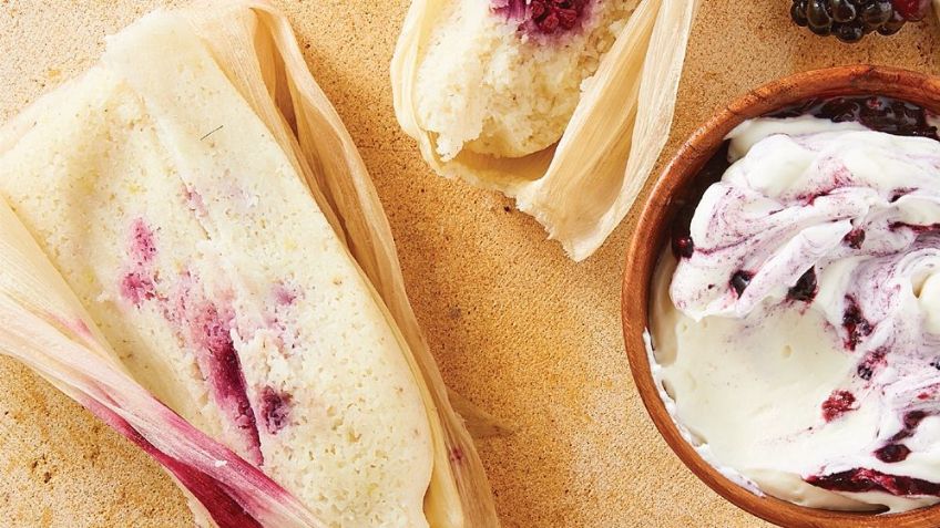 Día de La Candelaria 2021: Deléitalos con estos tamales dulces de zarzamora y queso crema