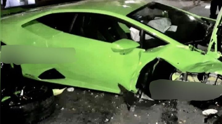 Revelan la identidad del dueño del Lamborghini destrozado que fue abandonado en Polanco