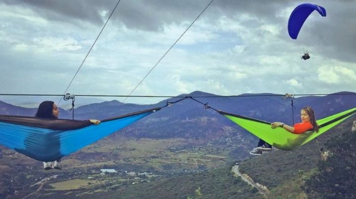 Camas flotantes: Duerme a 30 metros de altura, sobre una hamaca en la Ciudad de México