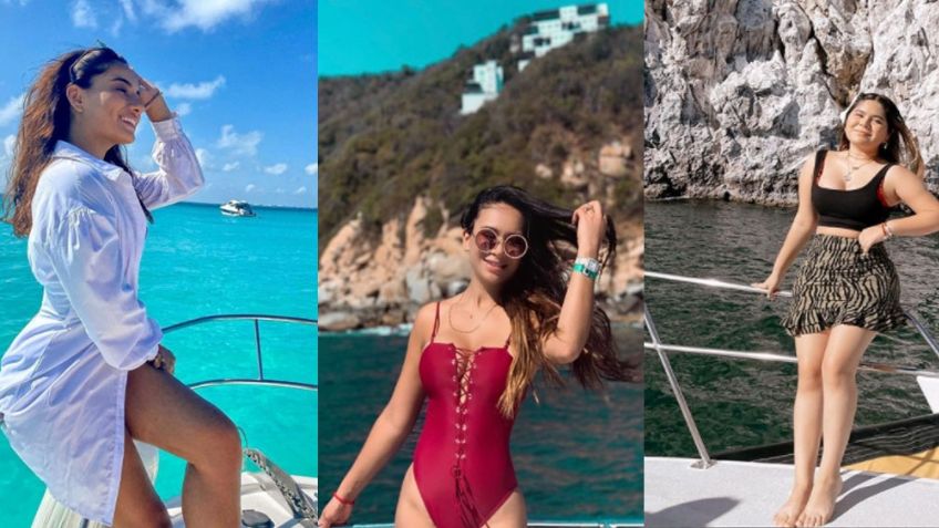 Zarelea, Juliana y Marcelia, hijas de Joan Sebastian, sorprenden desde la playa