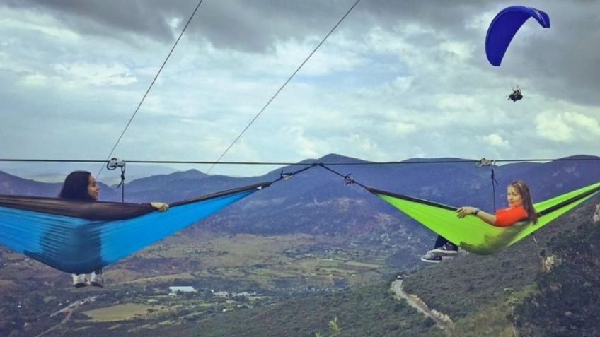 Camas flotantes: Duerme a 30 metros de altura, sobre una hamaca en la Ciudad de México