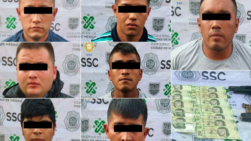 Tras asaltar a joven, siete extorsionadores de La Unión Tepito son detenidos
